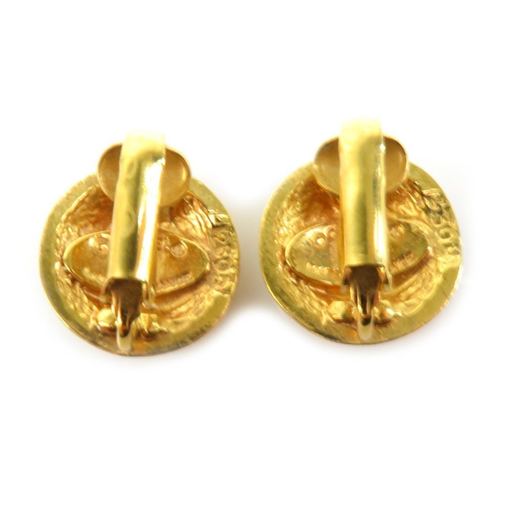 CHANEL Gold Coco Mark Earrings - Picture 4 of 5